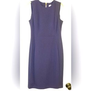 Calvin Klein blue with gold back zipper dress size 8